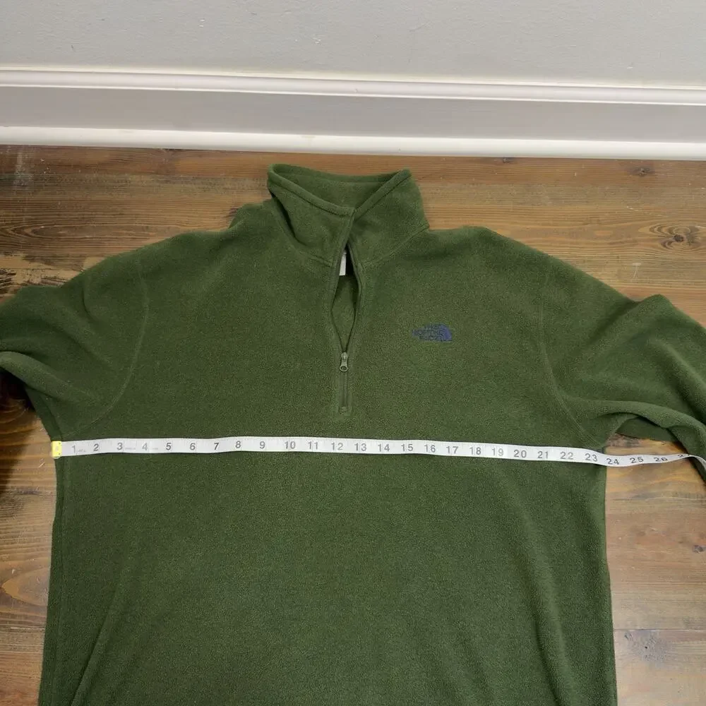 The North Face Gray Fleece Quarter Zip Pullover Sweater Sweatshirt Men's Size XL